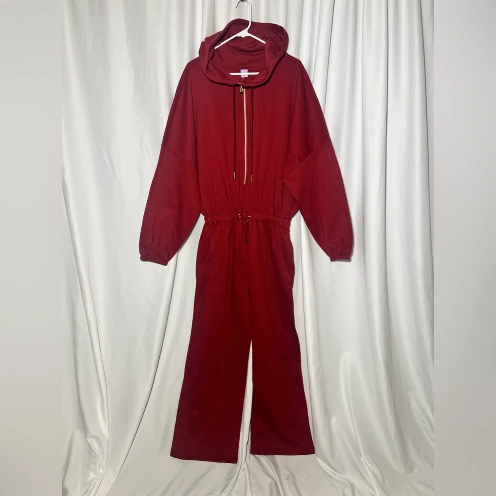 SAVAGE X FENTY ESSENTIAL OVERSIZED CINCHED HOODED JUMPSUIT | XS - Picture 3 of 11
